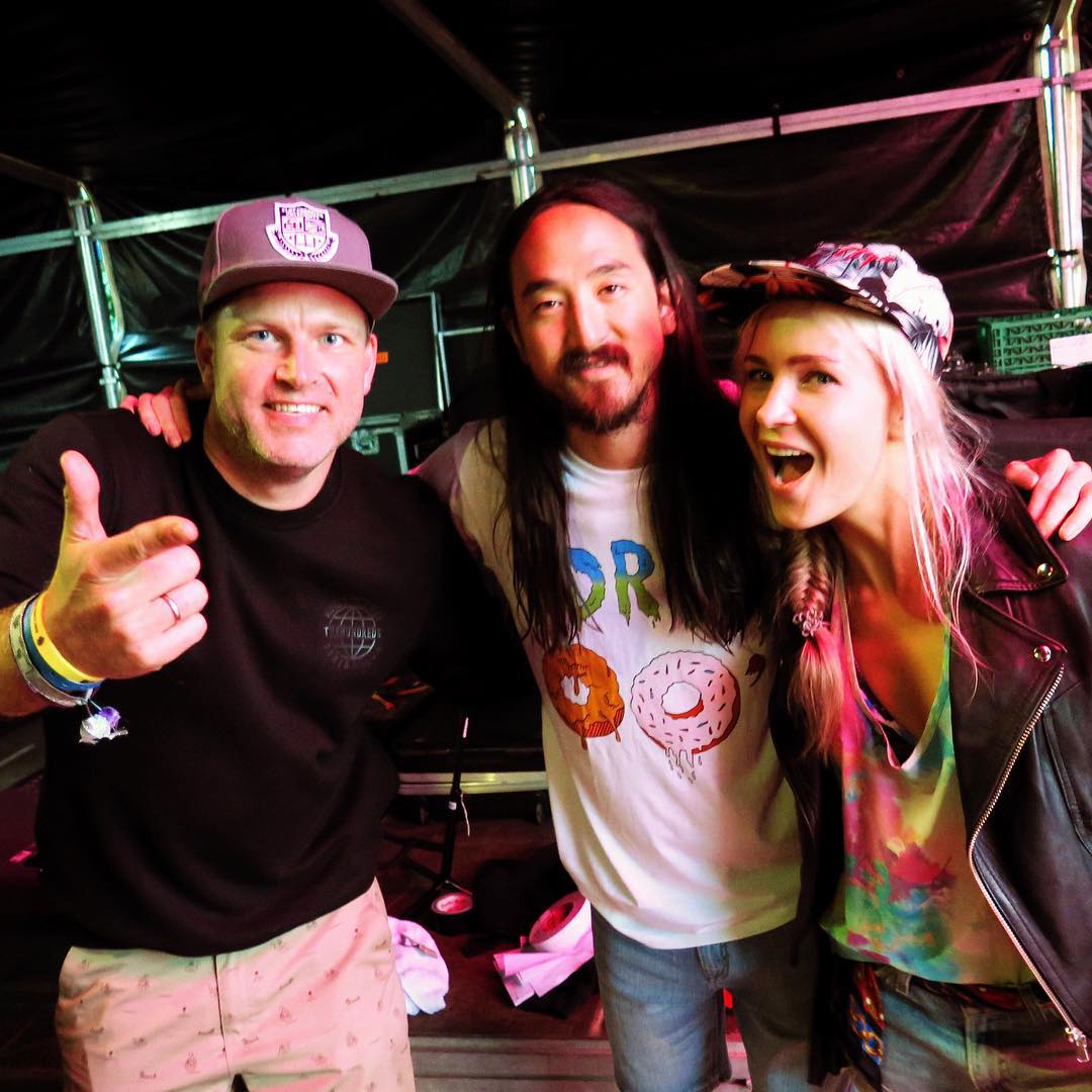 Chris Stallion sammen med Steve Aoki
